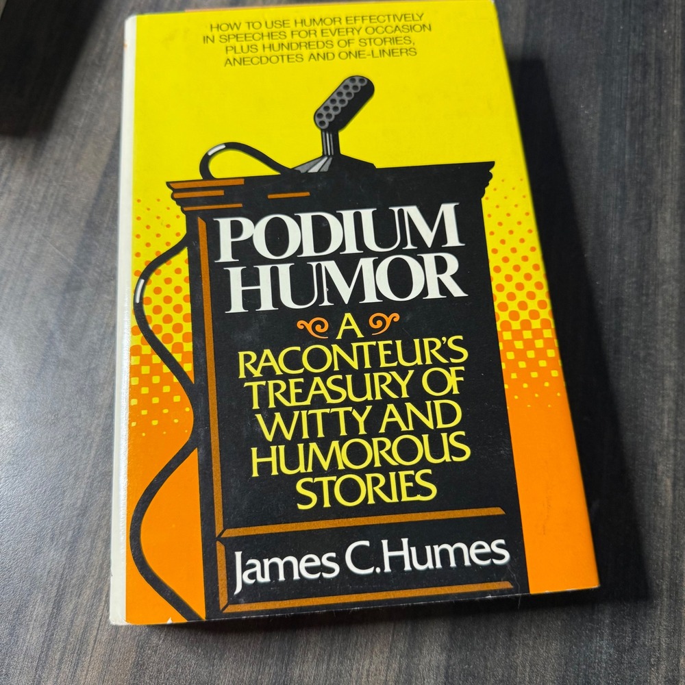 Podium Humor James C Humes Witty Humorous‎ Stories Speech Writing Paperback Book
